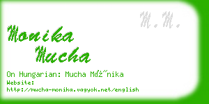 monika mucha business card